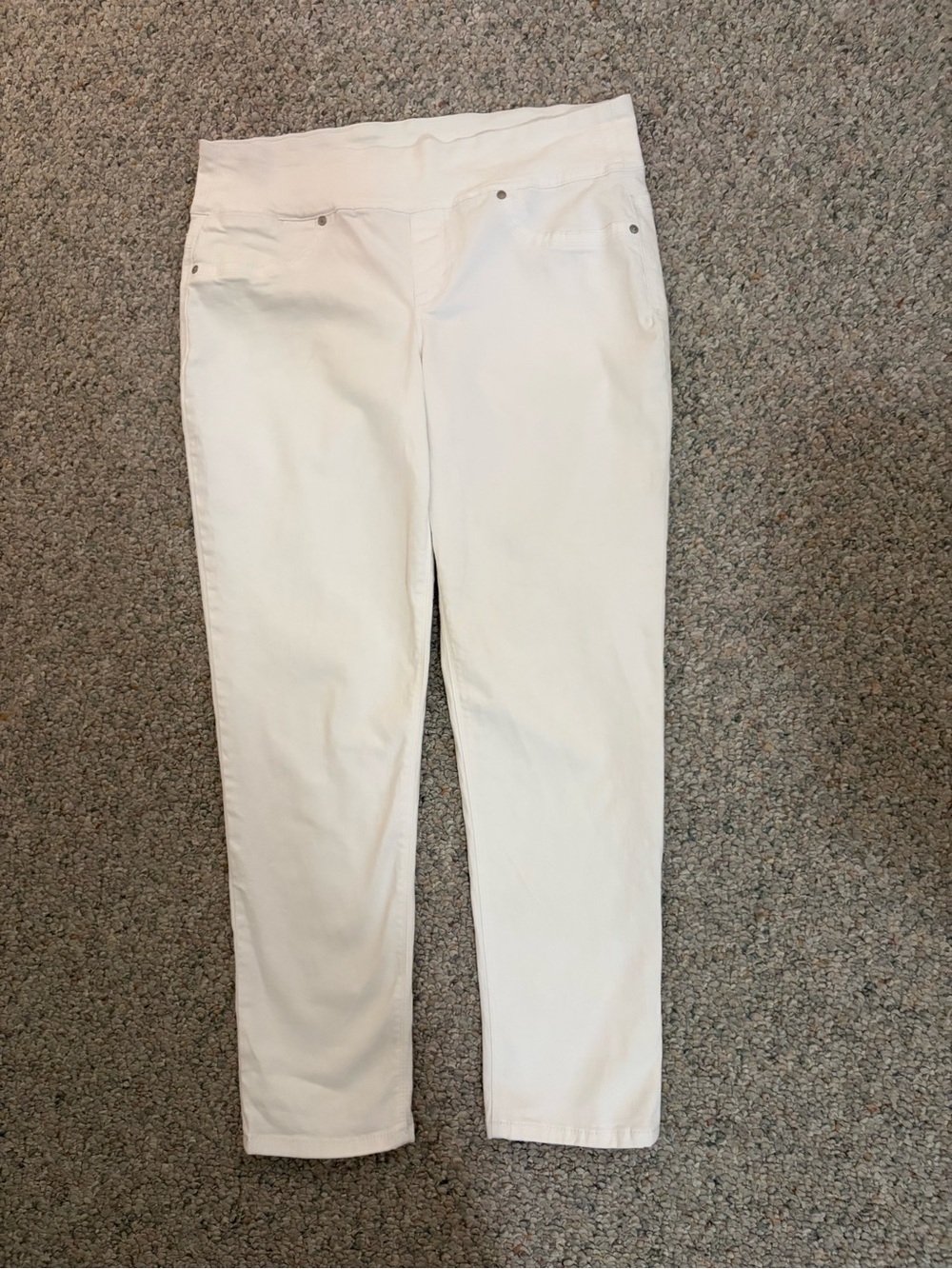 Style & Co. White Boyfriend Jeans
